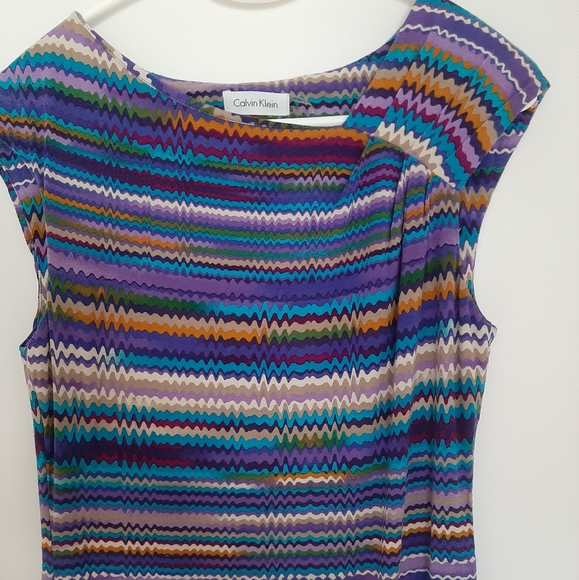 Calvin klein women dress size 2 multicolored - Picture 2 of 8